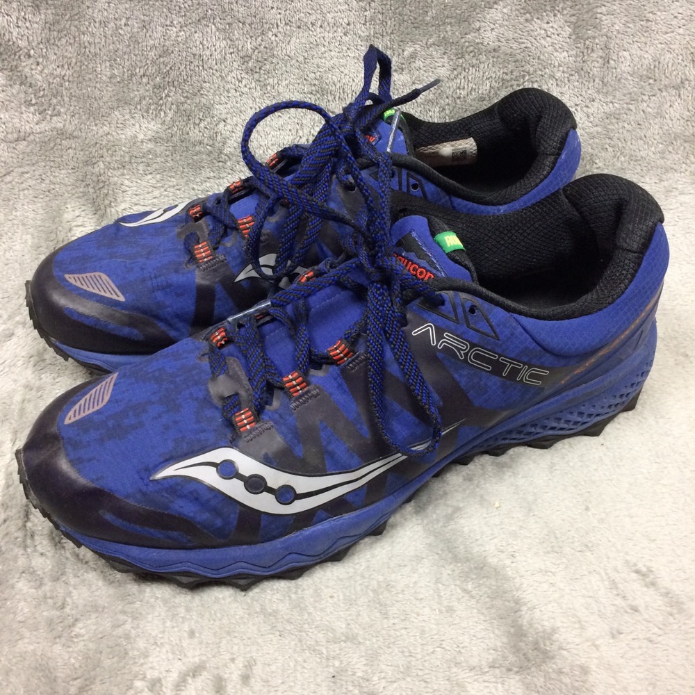 Saucony Peregrine 7 Arctic Mens 11.5 Blue Trail Running Shoes S20397-1